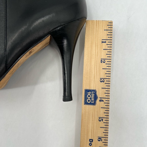 COLE HAAN Air Tall Knee High Boots Sz 10 B Black Leather Side Zipper - Picture 6 of 8